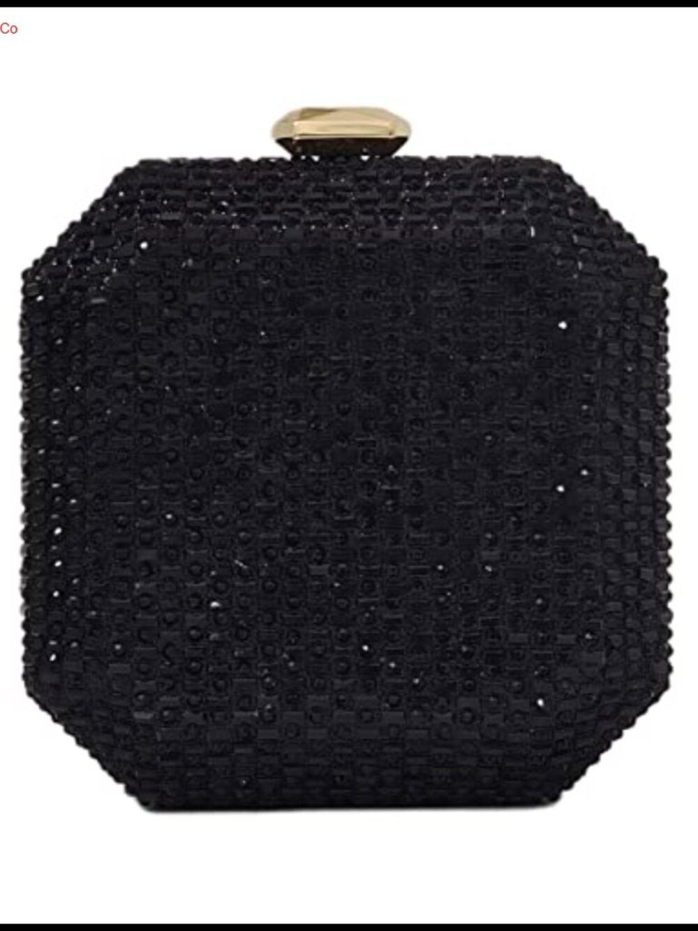 Rhinestone Crystal Box Clutch Mini Evening Bag with Chain